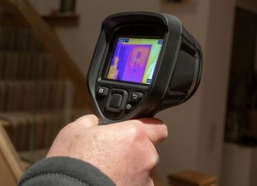 Thermal imaging camera used for mold and moisture inspection