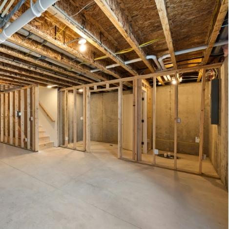Commercial air mover used during water damage restoration to increase airflow and accelerate the drying of wet flooring, walls, framing, and other affected building materials.